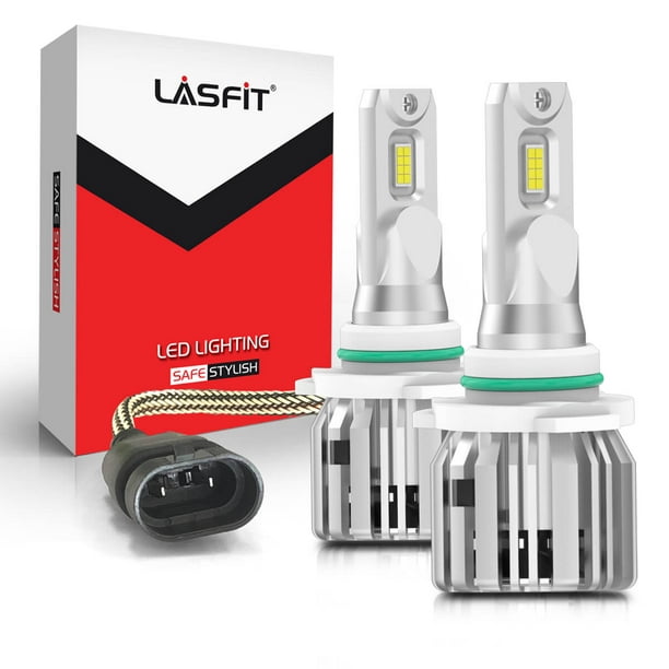 9012 HIR2 CREE LED Headlight Bulbs Conversion Kit High Low Beam 6000K White 55W
